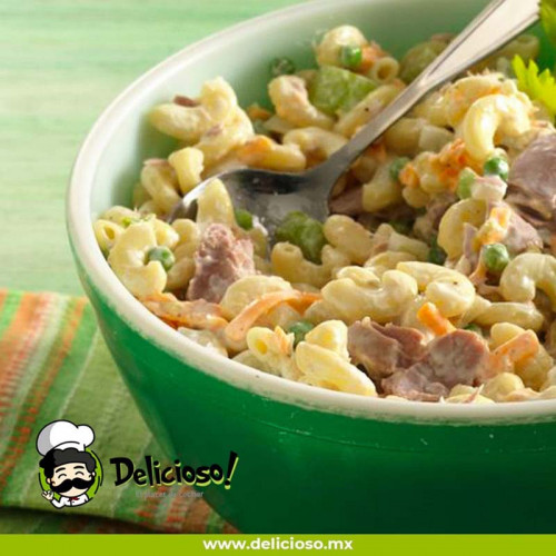 Ensalada de Coditos con Atún y Crema (Pasta Fría)