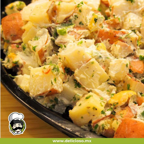 Ensalada de Papa con Huevo y Mayonesa (Cremosa)