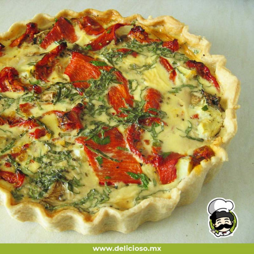 Quiché de Espinacas y Queso: Tarta Salada Fácil