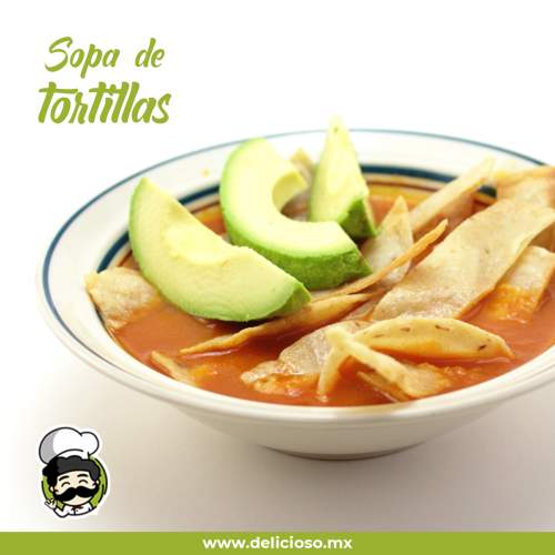 Sopa de Tortilla (Sopa Azteca) Tradicional