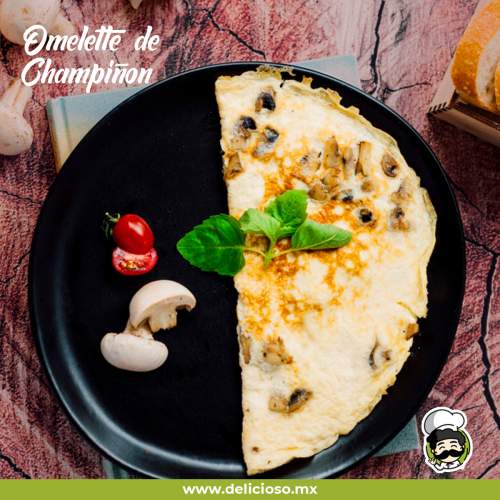 Omelette de Champiñones y Queso: Desayuno Proteico