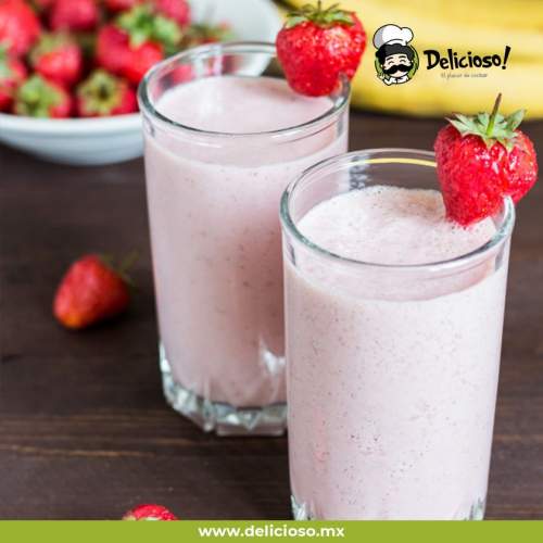 Licuado de Plátano con Fresa: Batido Cremoso y Energético