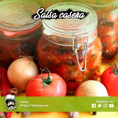 Salsa Roja Casera de Molcajete (Asada)