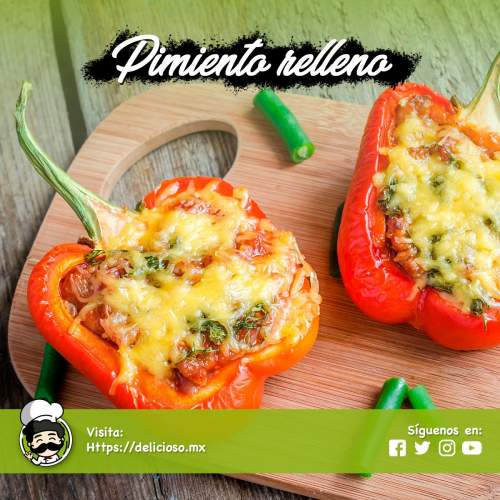 Pimientos Rellenos de Carne y Arroz (Al Horno)